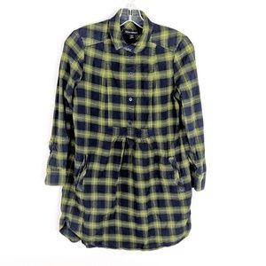 Banana Republic | Yellow Plaid Pocket Top - E82